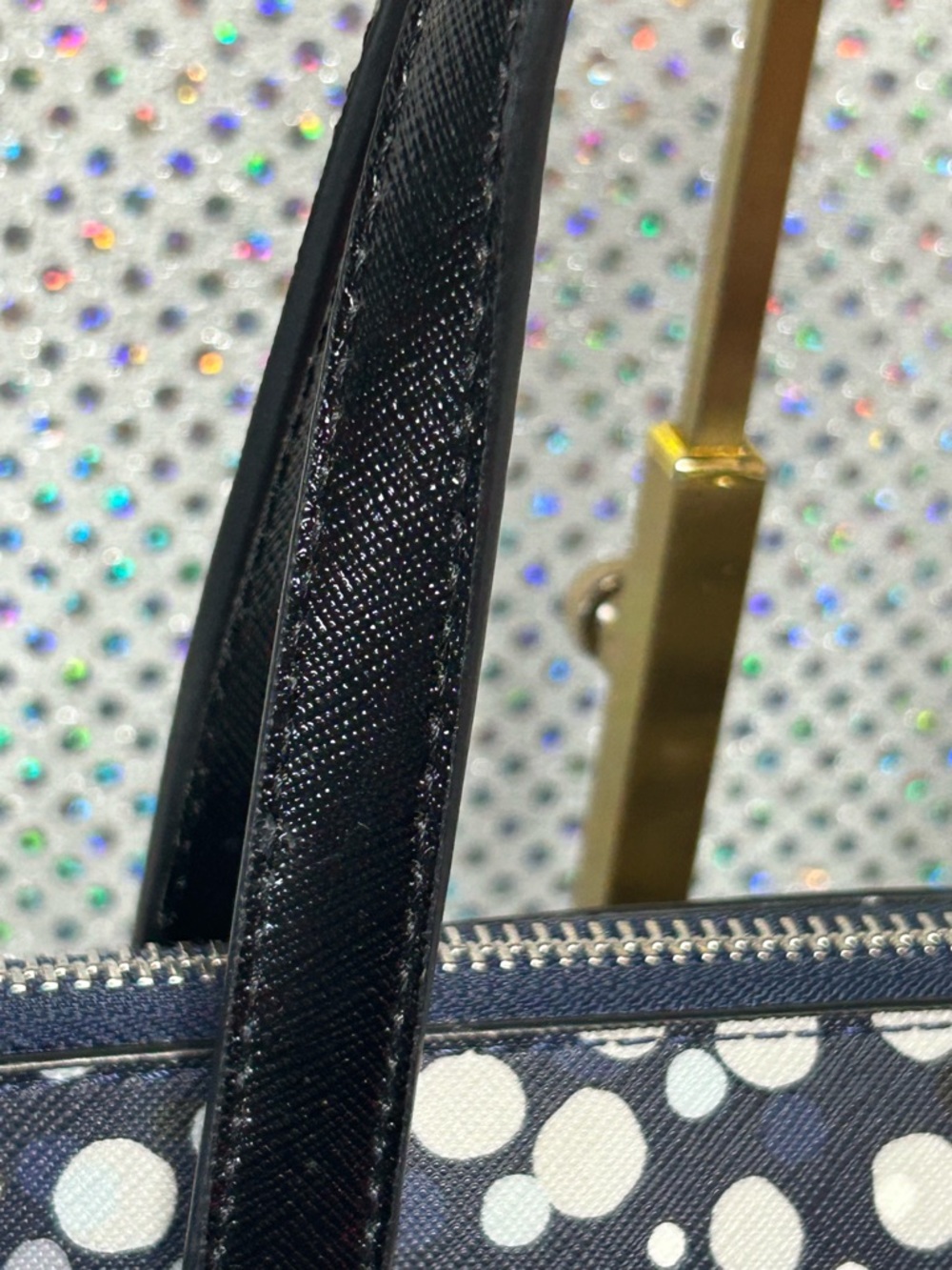 kate spade New York Maise Sairee Dot Dome Satchel Approx. 12.5 x 9.5 x 5 - Picture 7 of 16